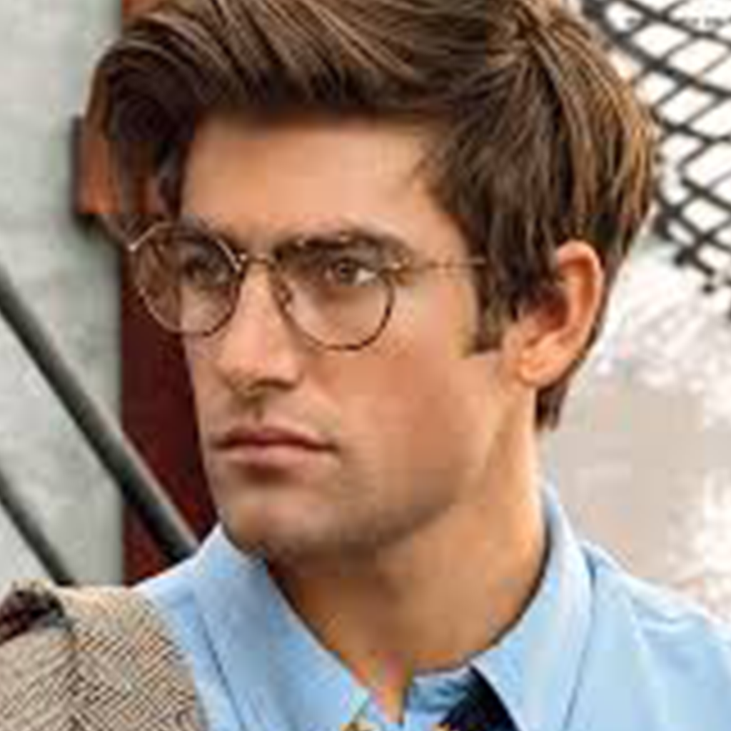 Homme portant des lunettes de vue Ralph Lauren