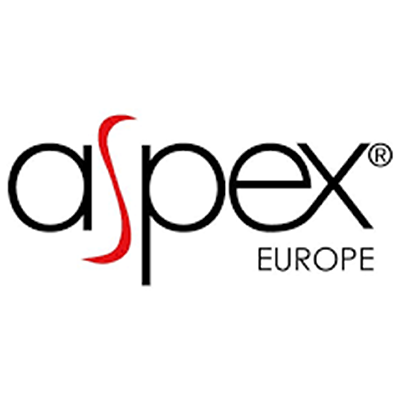 Logo d'Aspex Europe, fournisseur de lunettes de qualité